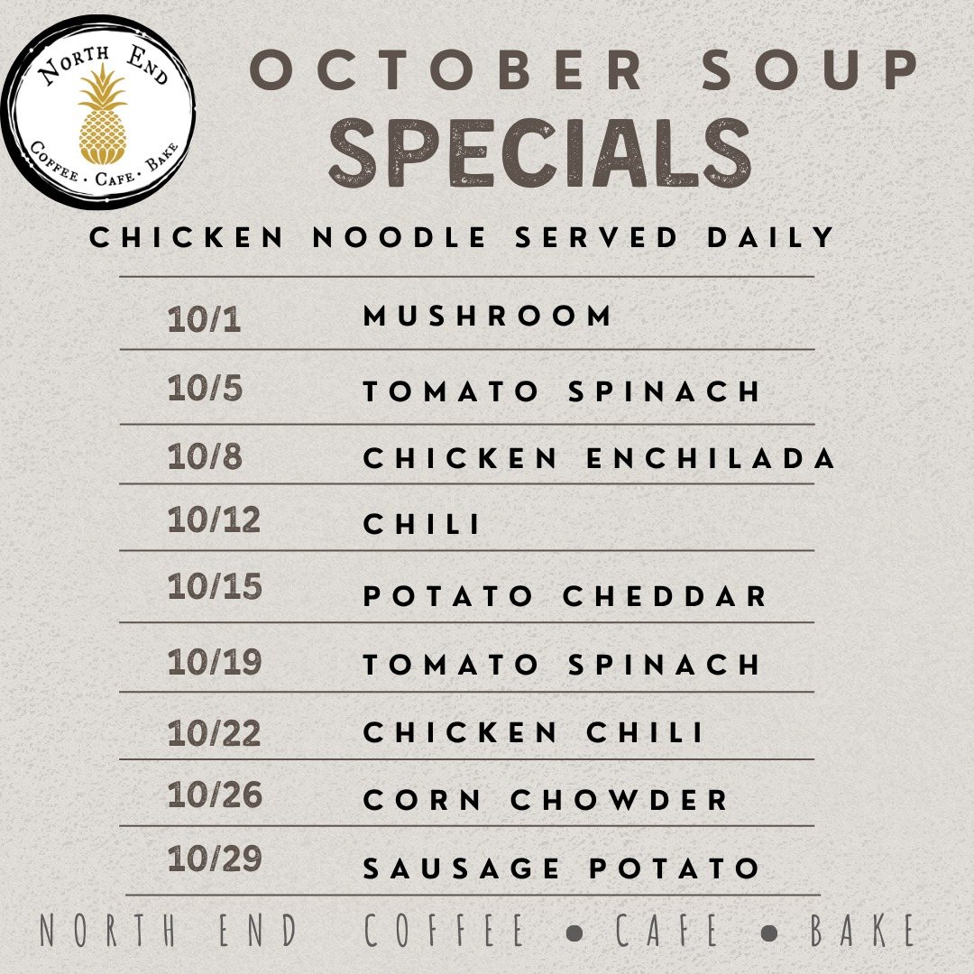 October soup specials calendar